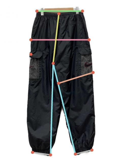 中古・古着通販】NIKE (ナイキ) 90sナイロンカーゴパンツ ブラック
