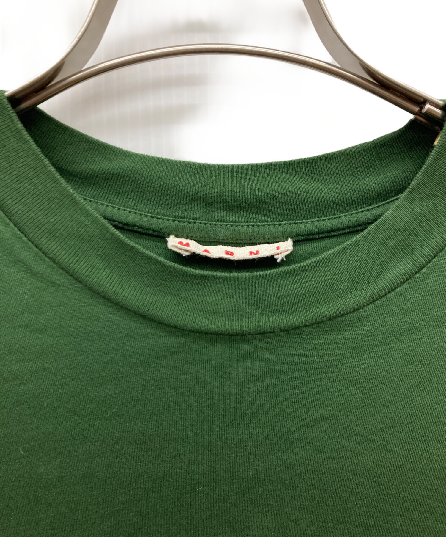 中古・古着通販】MARNI (マルニ) ミニロゴtシャツ グリーン サイズ:46 