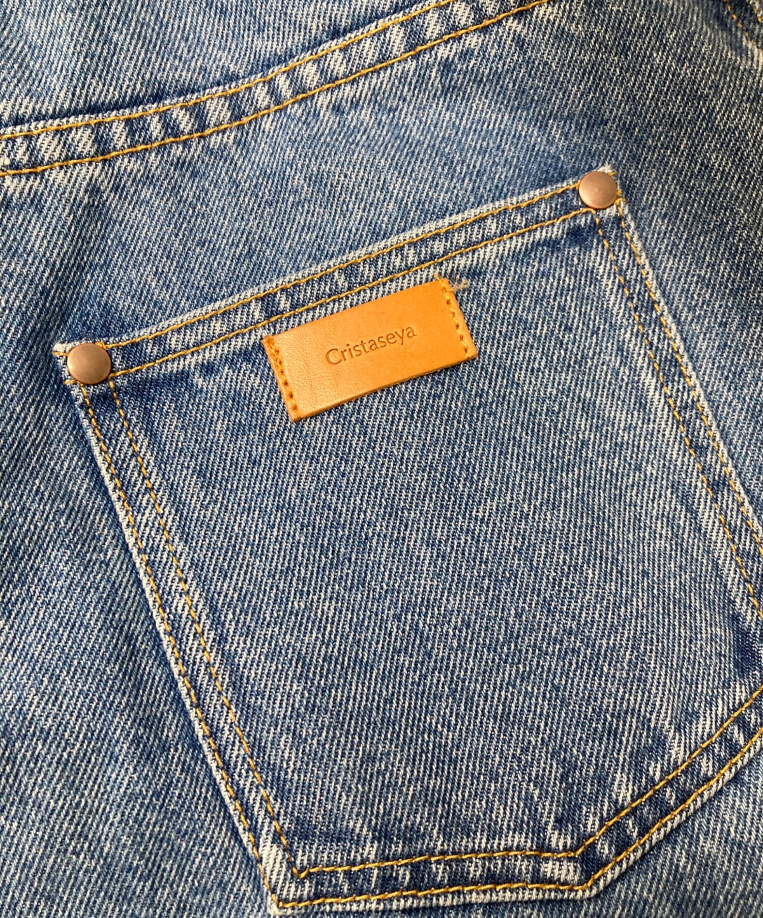 中古・古着通販】Cristaseya (クリスタセヤ) HIGH-WAISTED JEANS