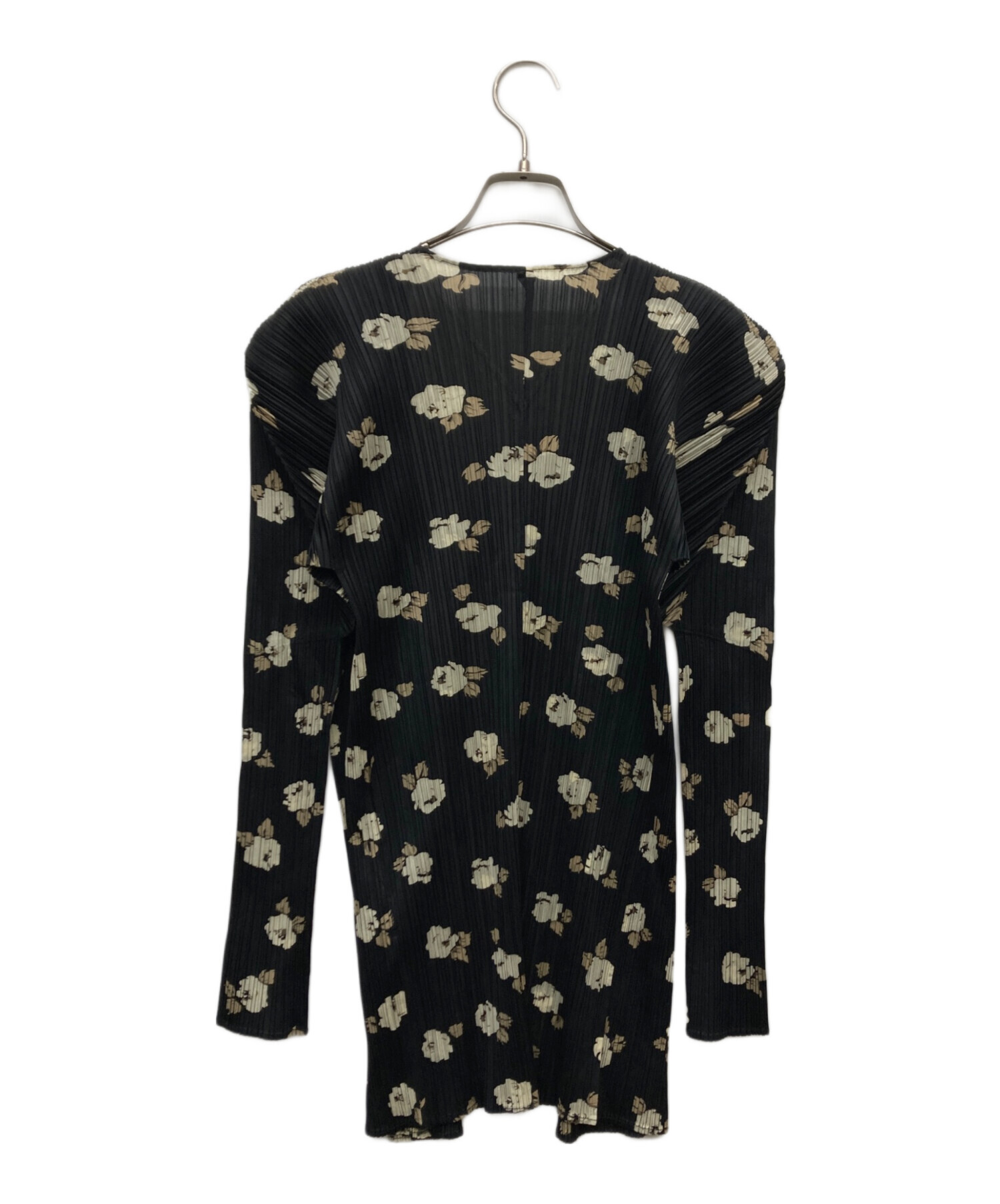 【希少】PLEATS PLEASE 花柄トップス プリーツプリーズ プリーツプリーズ PLEATS PLEASE プリーツ 長袖シャツ 花柄 フラワー