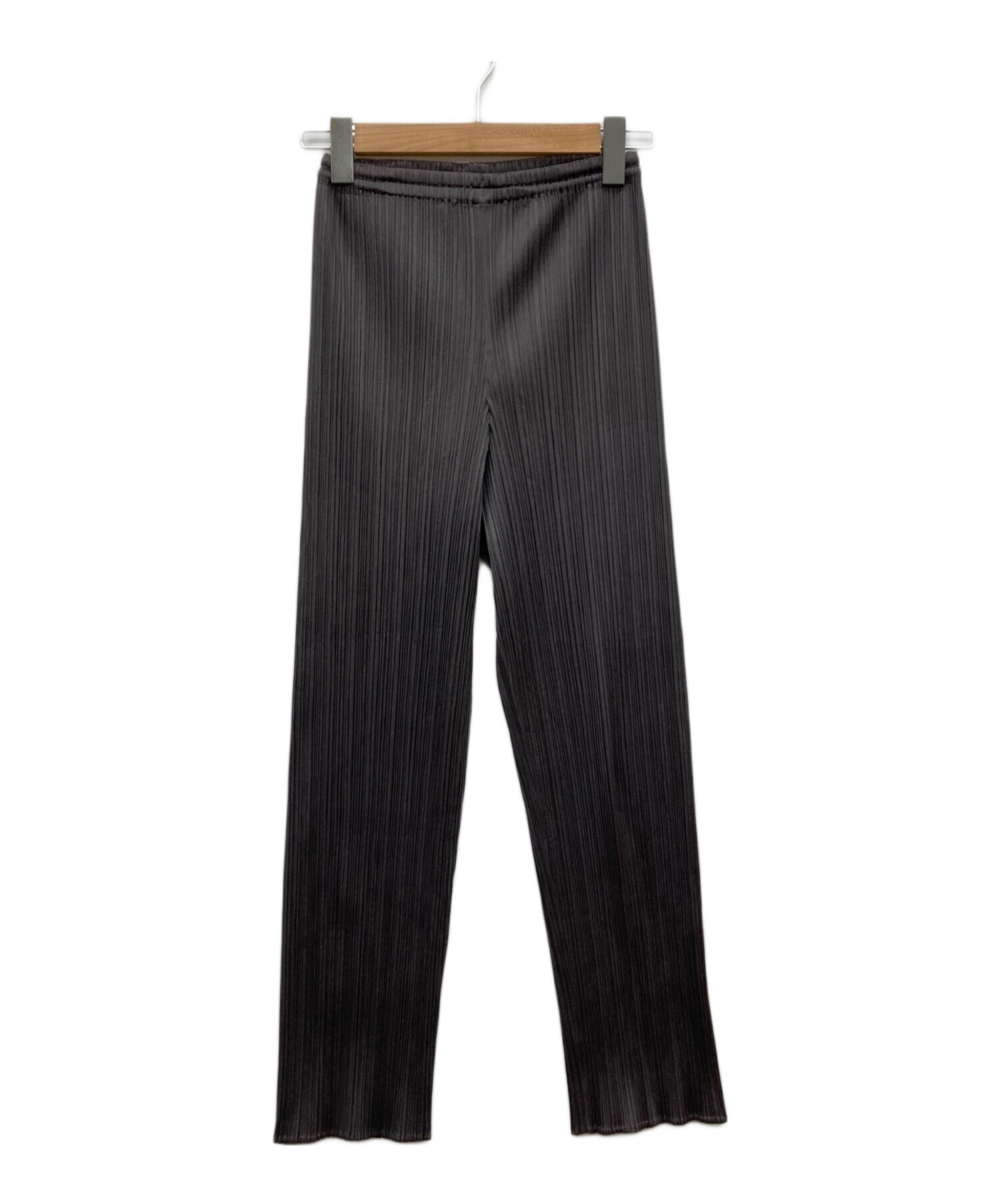 PLEATS PLEASE プリーツパンツ ダークグレー 中古・古着通販】PLEATS PLEASE (プリーツプリーズ) プリーツパンツ