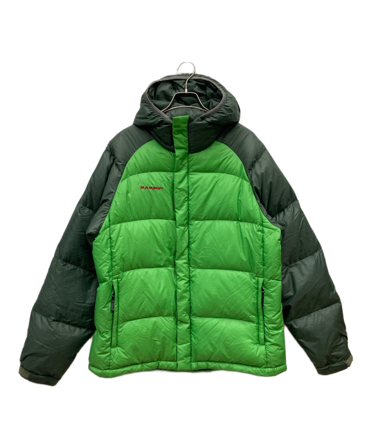 MAMMUT フード付きグリーンダウンジャケット 中古・古着通販】MAMMUT (マムート) Ice Free Hooded Down Jacket