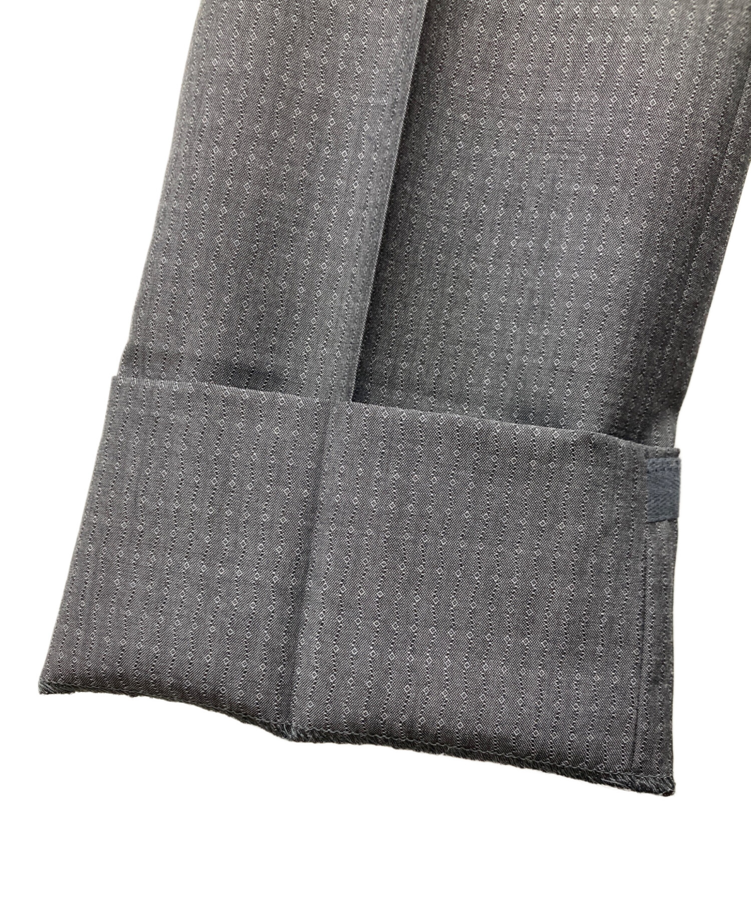 中古・古着通販】PRADA (プラダ) 総柄シルク混スラックス グレー