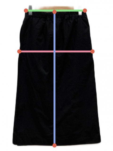 中古・古着通販】yoli (ヨリ) 24AW Cotton tight skirt ブラック