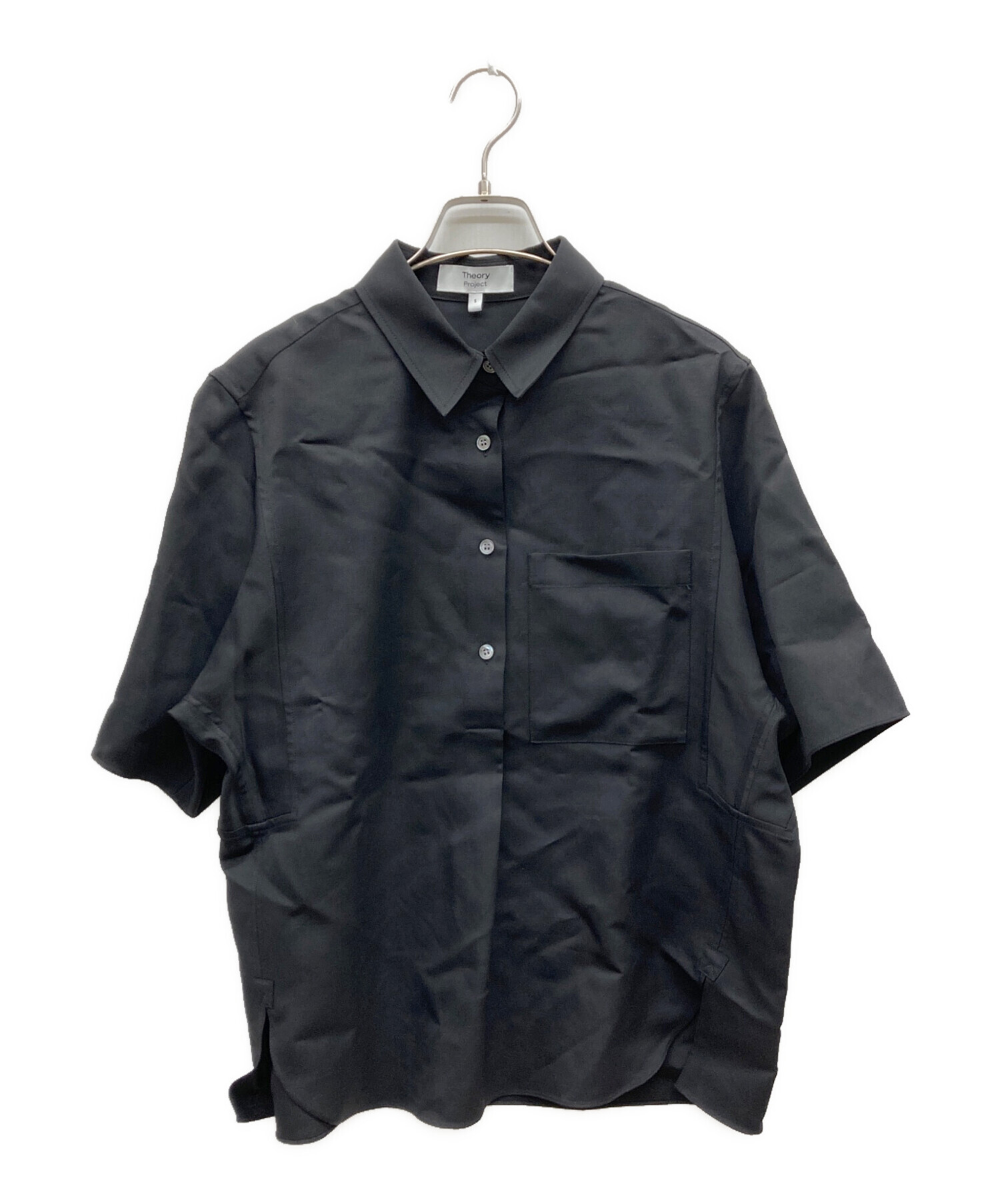 中古・古着通販】theory (セオリー) Project シャツブラウス ブラック