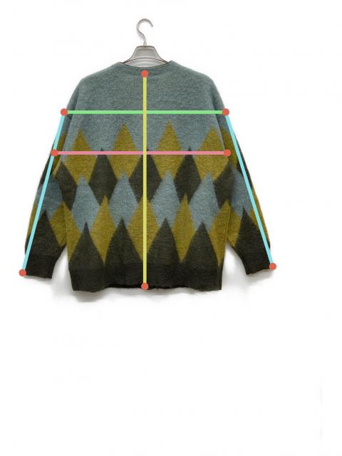 中古・古着通販】DAIRIKU (ダイリク) 22AW Argyle Mohair Knit