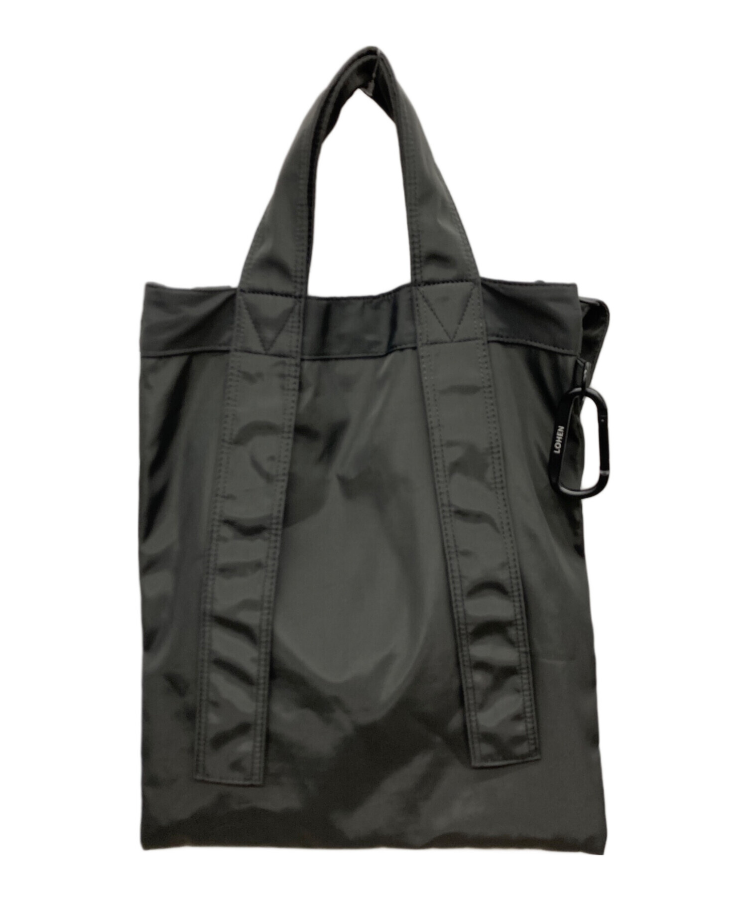 ローヘンLOHEN Nylon 2Way Carabiner TOTE BAG 中古・古着通販】LOHEN (ローヘン) 2way Carabiner TOTE BAG グレー