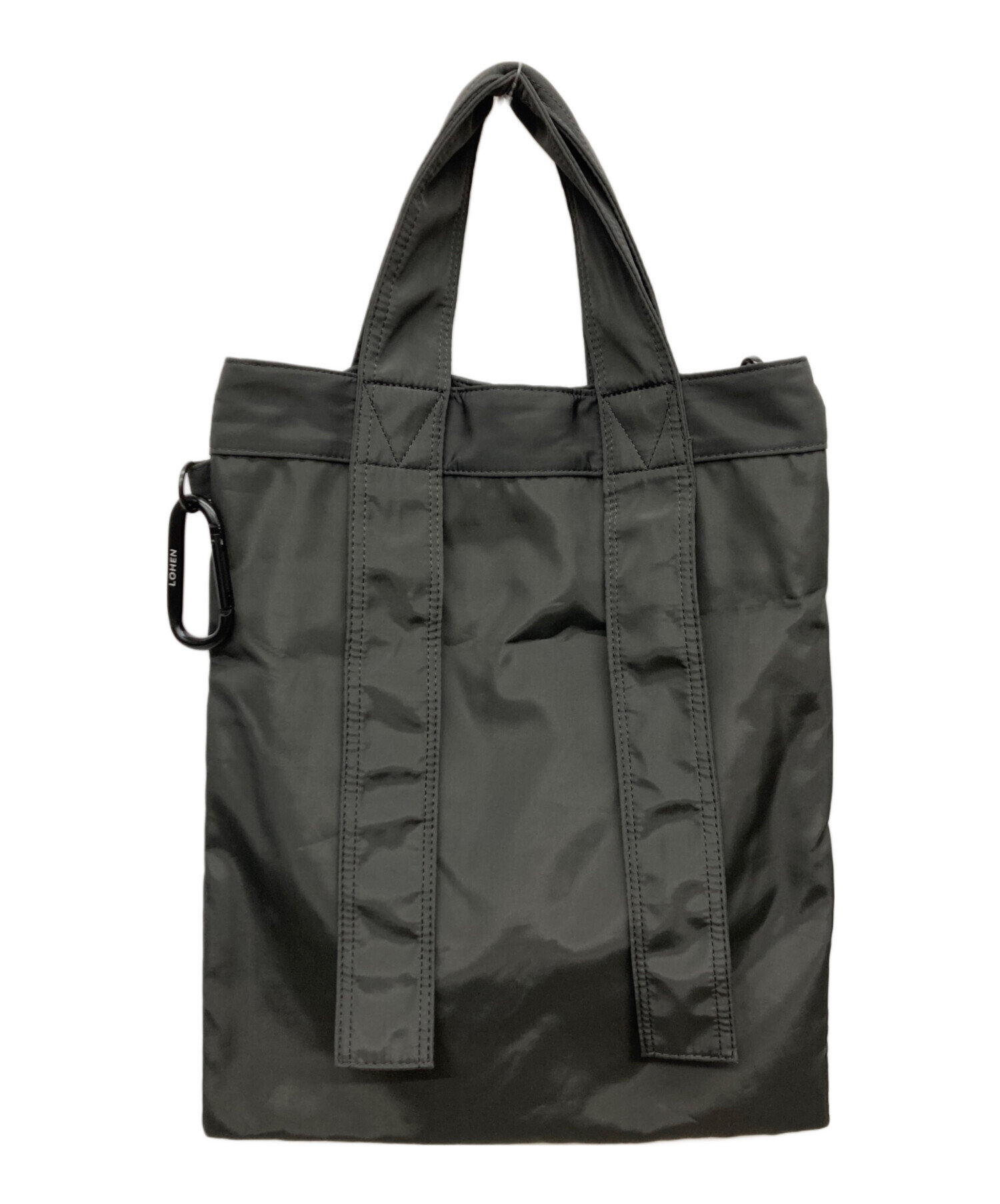 中古・古着通販】LOHEN (ローヘン) 2way Carabiner TOTE BAG グレー