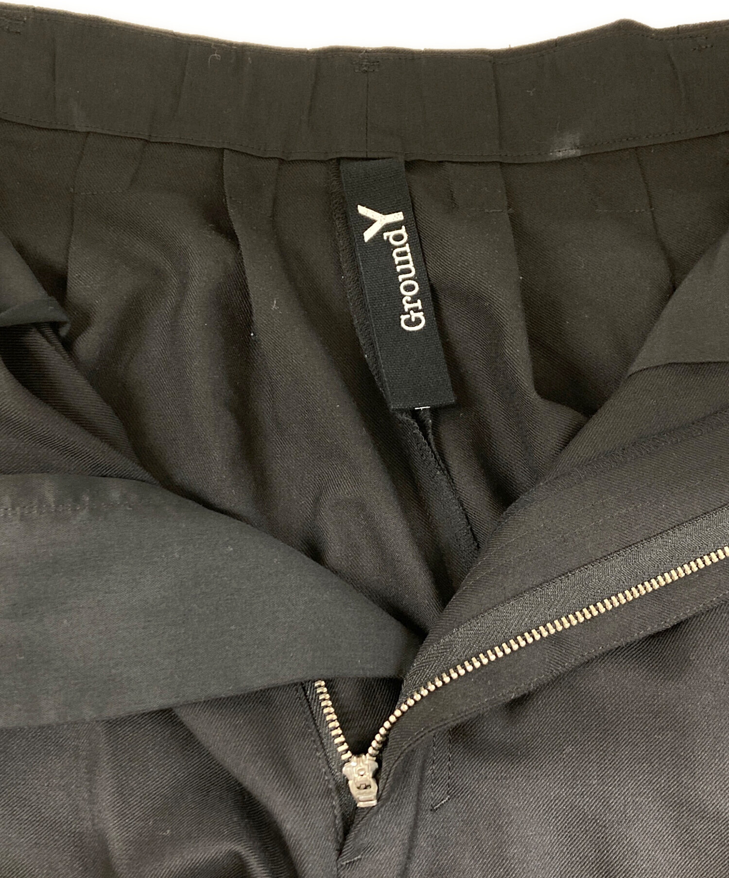中古・古着通販】GROUND Y (グラウンドワイ) WOOL POLYESTER GABARDINE