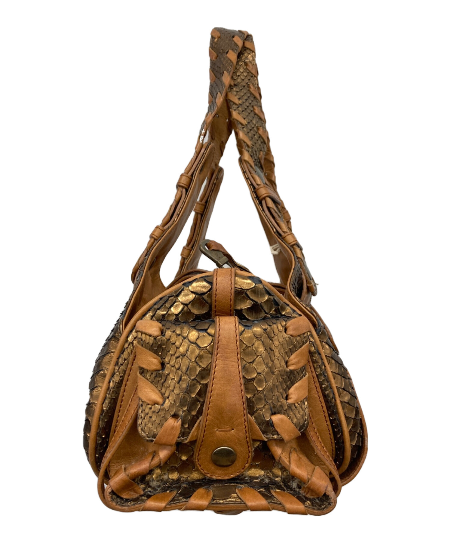 中古・古着通販】Chloe (クロエ) シルベラード メタリックパイソン 中古・古着通販】Chloe (クロエ) シルベラード メタリックパイソン