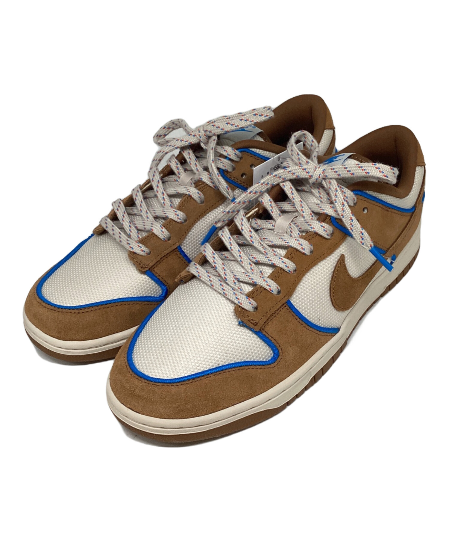 中古・古着通販】NIKE (ナイキ) DUNK LOW RETRO PRM ブラウン×ブルー 