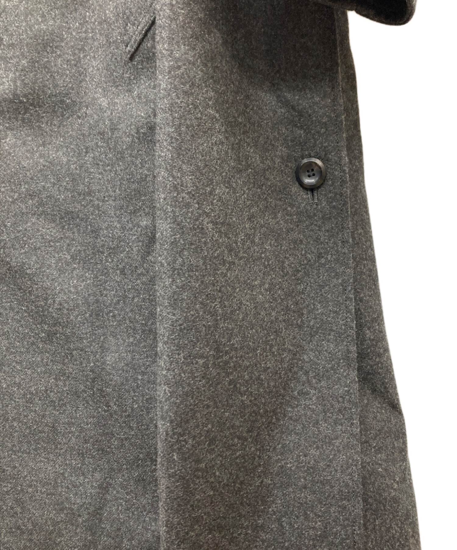 ジャケット・アウター THE RERACS 24aw OPEN COLLAR COAT(GRAY) 中古・古着通販】THE RERACS (ザ リラクス) 24AW WOOL OPEN COLLAR