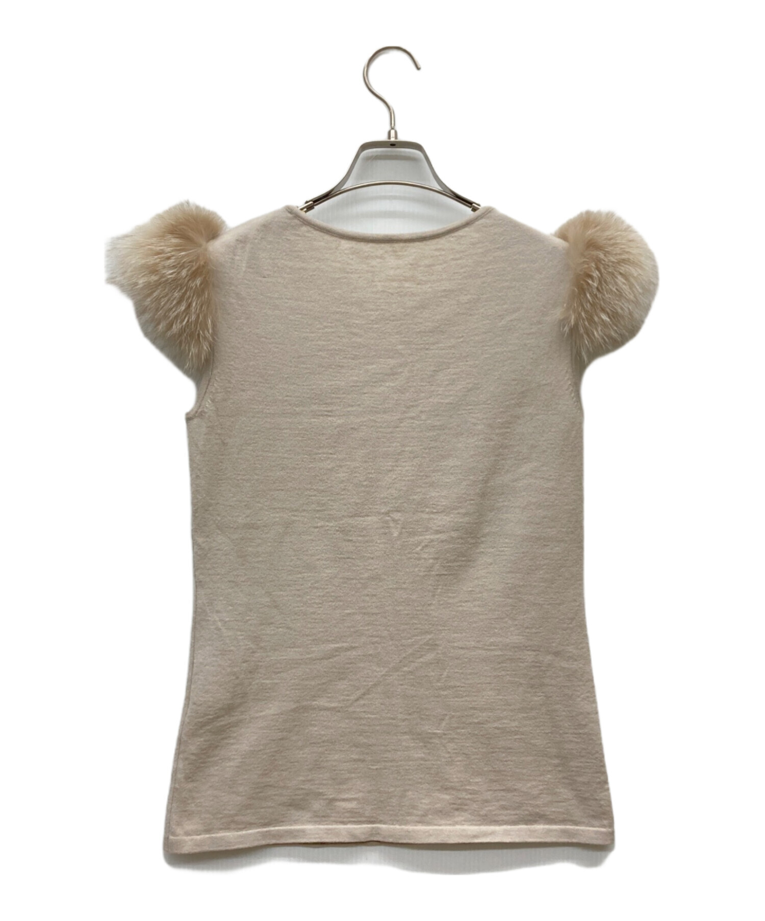 中古・古着通販】FOXEY (フォクシー) カシミヤノースリーブニット