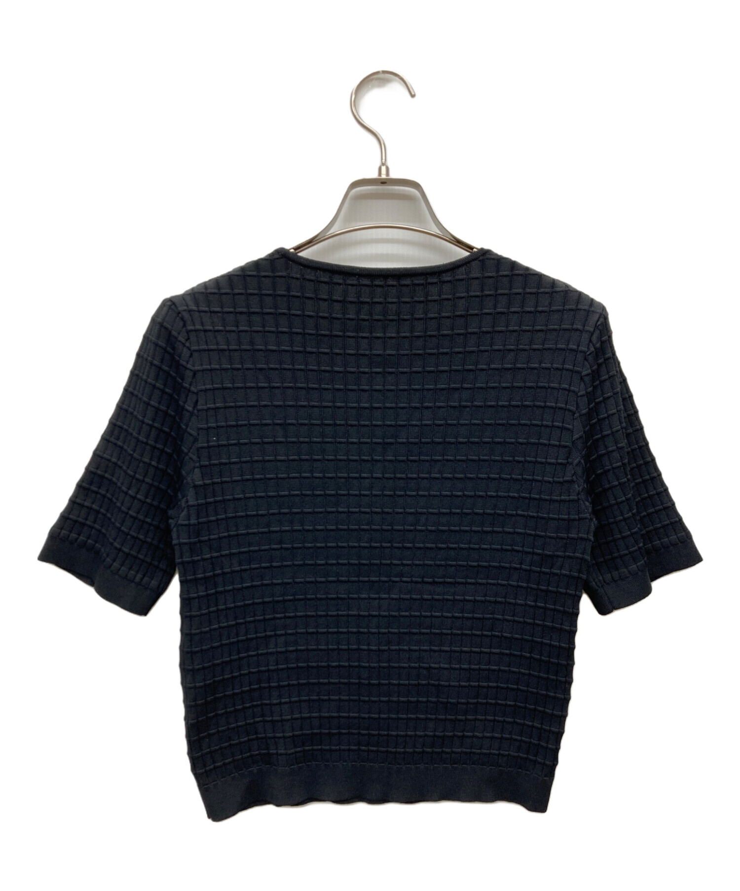 2025 極美品 FOXEY フォクシー Souffle Knit Top 中古・古着通販】FOXEY (フォクシー) Souffle Knit Top ブラック
