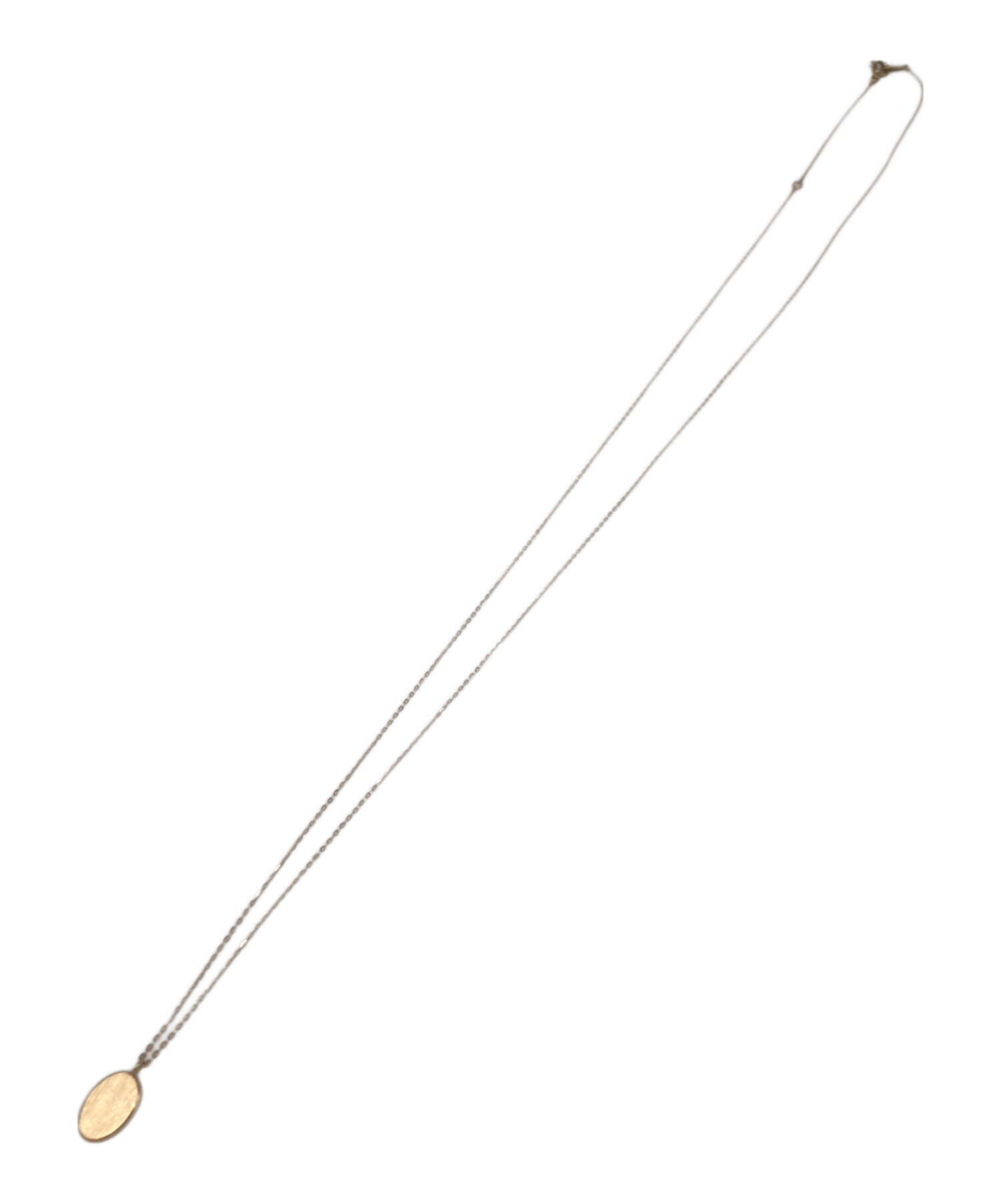 中古・古着通販】ete (エテ) K10YG レイオーバル ネックレス ゴールド 