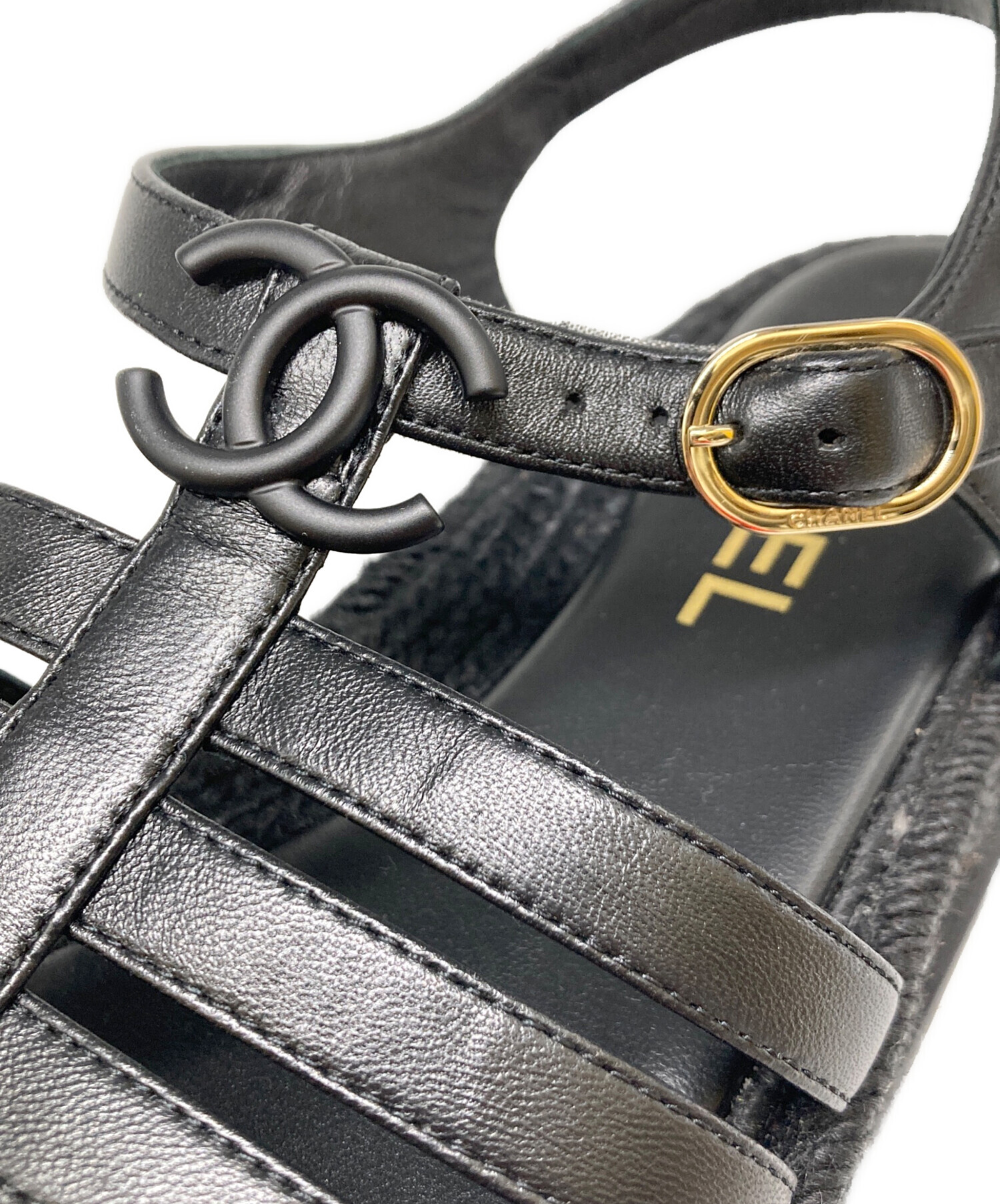 CHANEL シャネル　グラディエイター　ブーツ　サンダル　ココマーク　レザー 中古・古着通販】CHANEL (シャネル) ココマーク グラディエーター