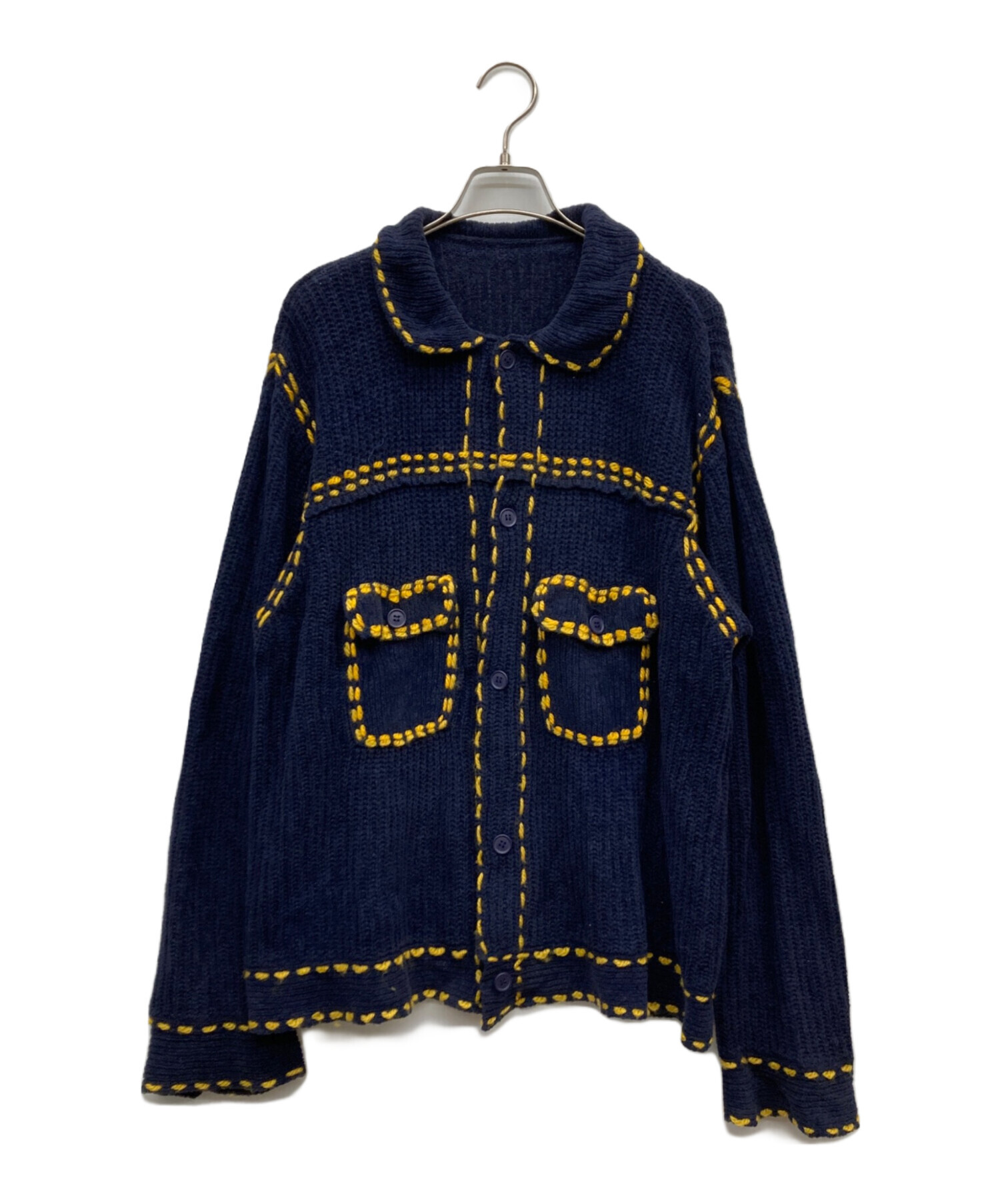 中古・古着通販】PHINGERIN (フィンガリン) PG1 Knit ネイビー