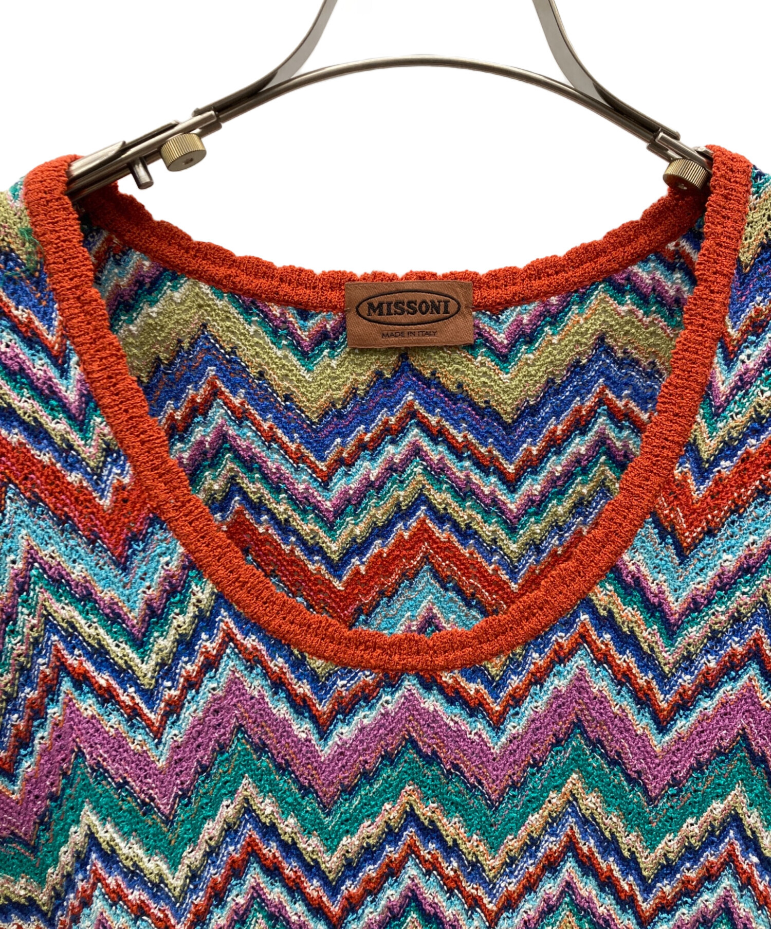 中古・古着通販】MISSONI (ミッソーニ) ジグザグ柄 ワンピース マルチ