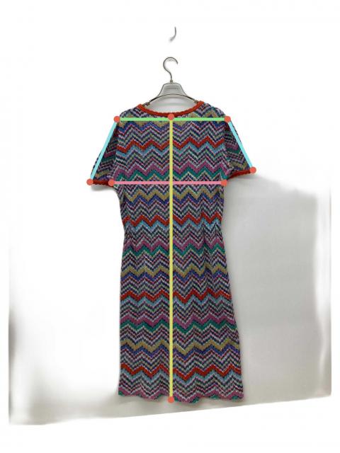 中古・古着通販】MISSONI (ミッソーニ) ジグザグ柄 ワンピース マルチ