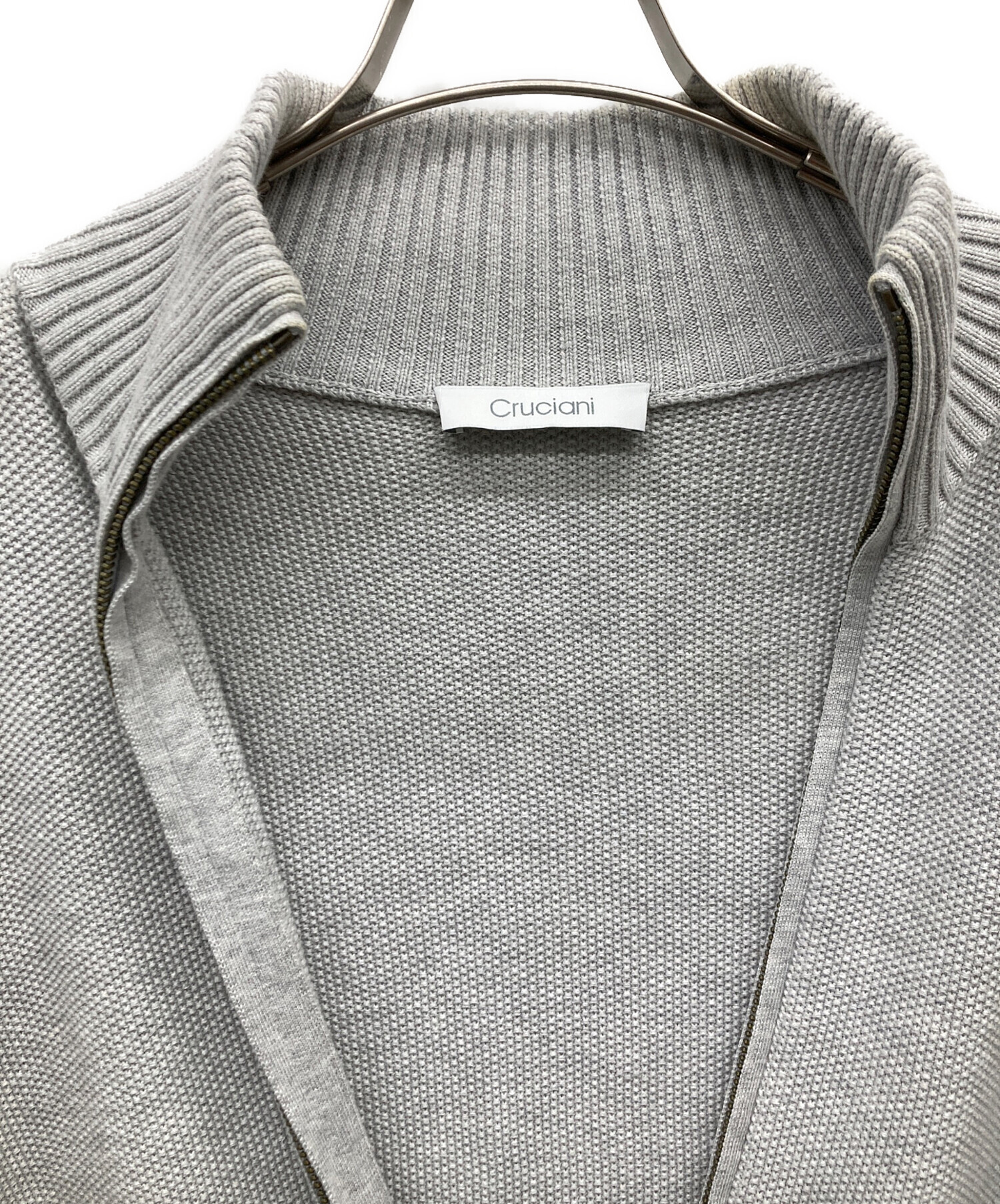 中古・古着通販】Cruciani (クルチアーニ) カノコ ジップアップニット