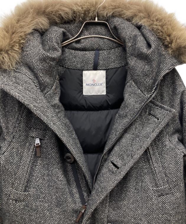 最終価格販売2/20迄 MONCLER モンクレール ヘリンボーン 0 タグ茶 中古・古着通販】MONCLER (モンクレール) ヘリンボーン N-3Bダウン