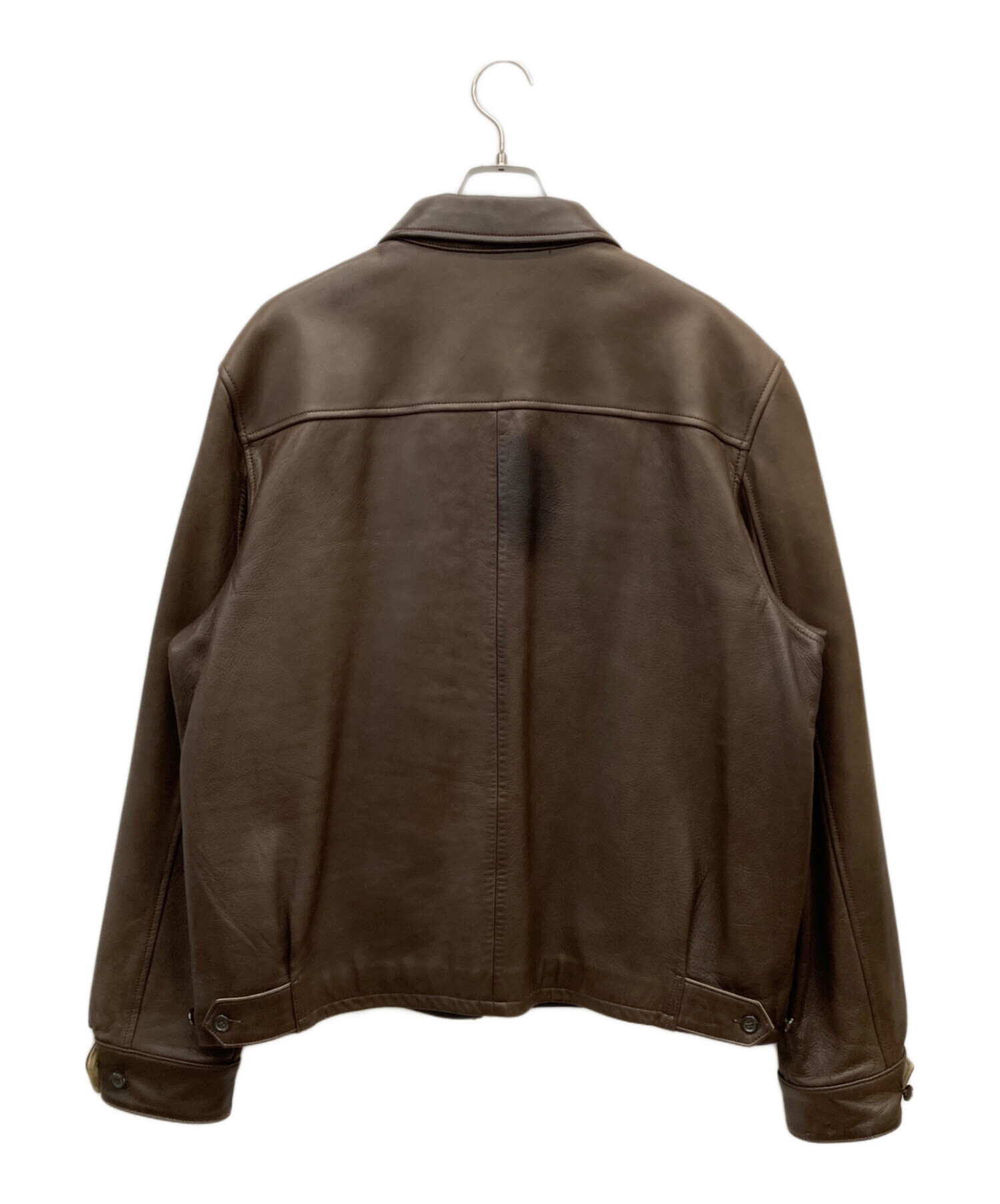 ポロ　レザースウィングトップ　ブラウン　L 中古美品 中古・古着通販】POLO RALPH LAUREN (ポロ・ラルフローレン) オールド