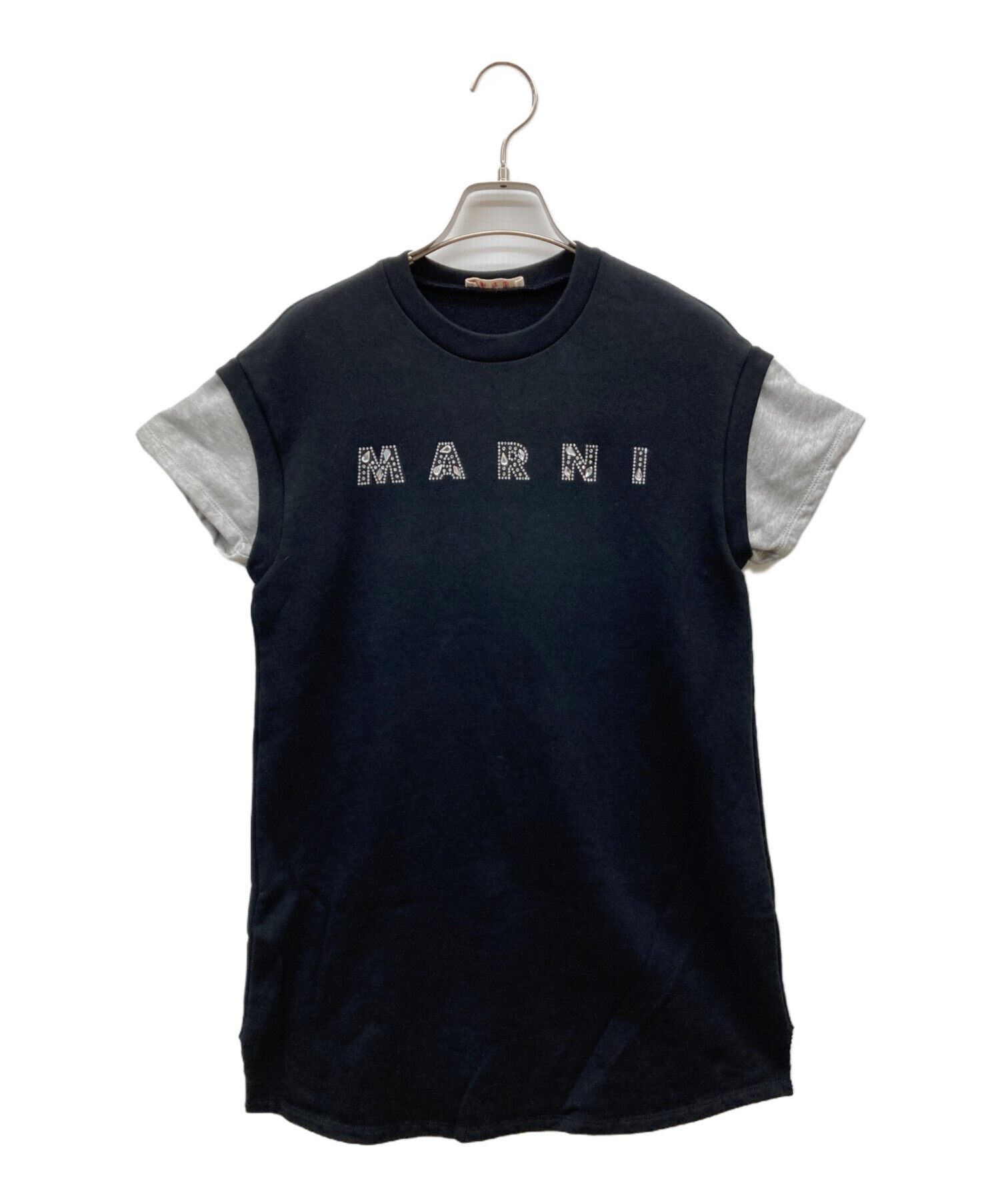 中古・古着通販】MARNI (マルニ) ラインストーン スウェットワンピース