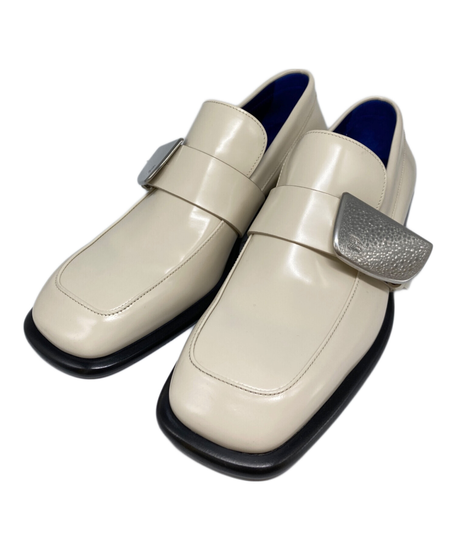 中古・古着通販】BURBERRY (バーバリー) SHIELD LOAFER アイボリー