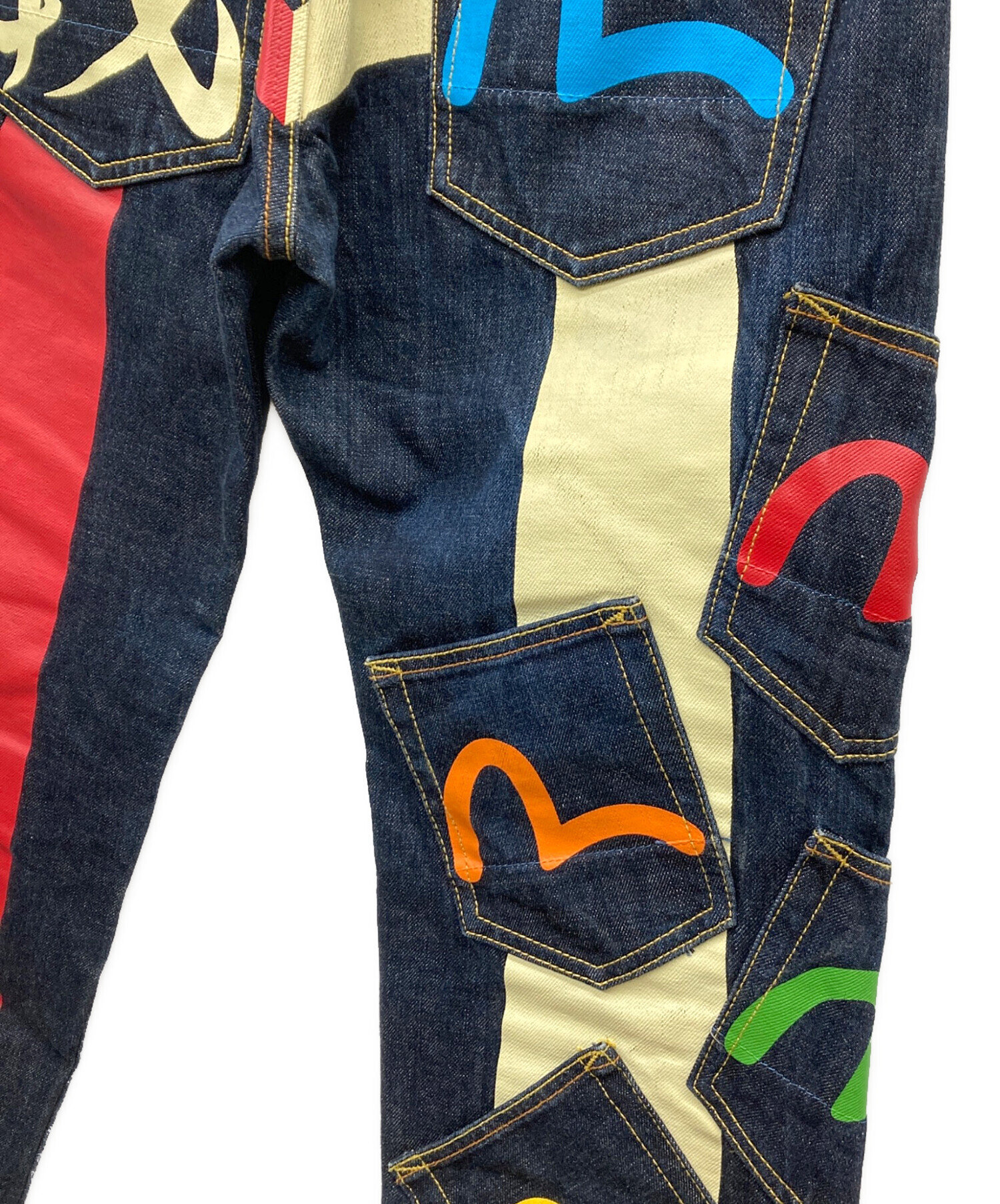 中古・古着通販】EVISU (エヴィス) 戎 メニーポケットデニムパンツ