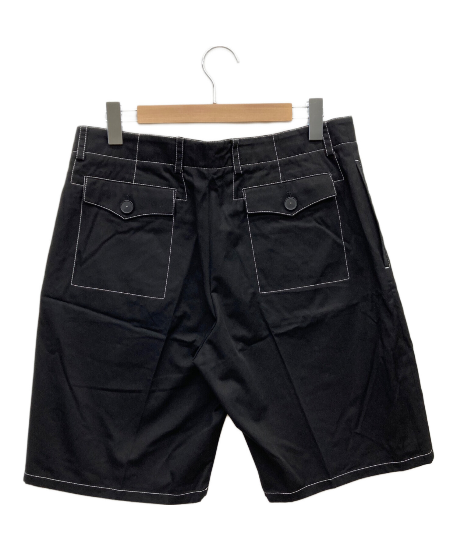 中古・古着通販】HERMES (エルメス) コットンショートパンツ ブラック