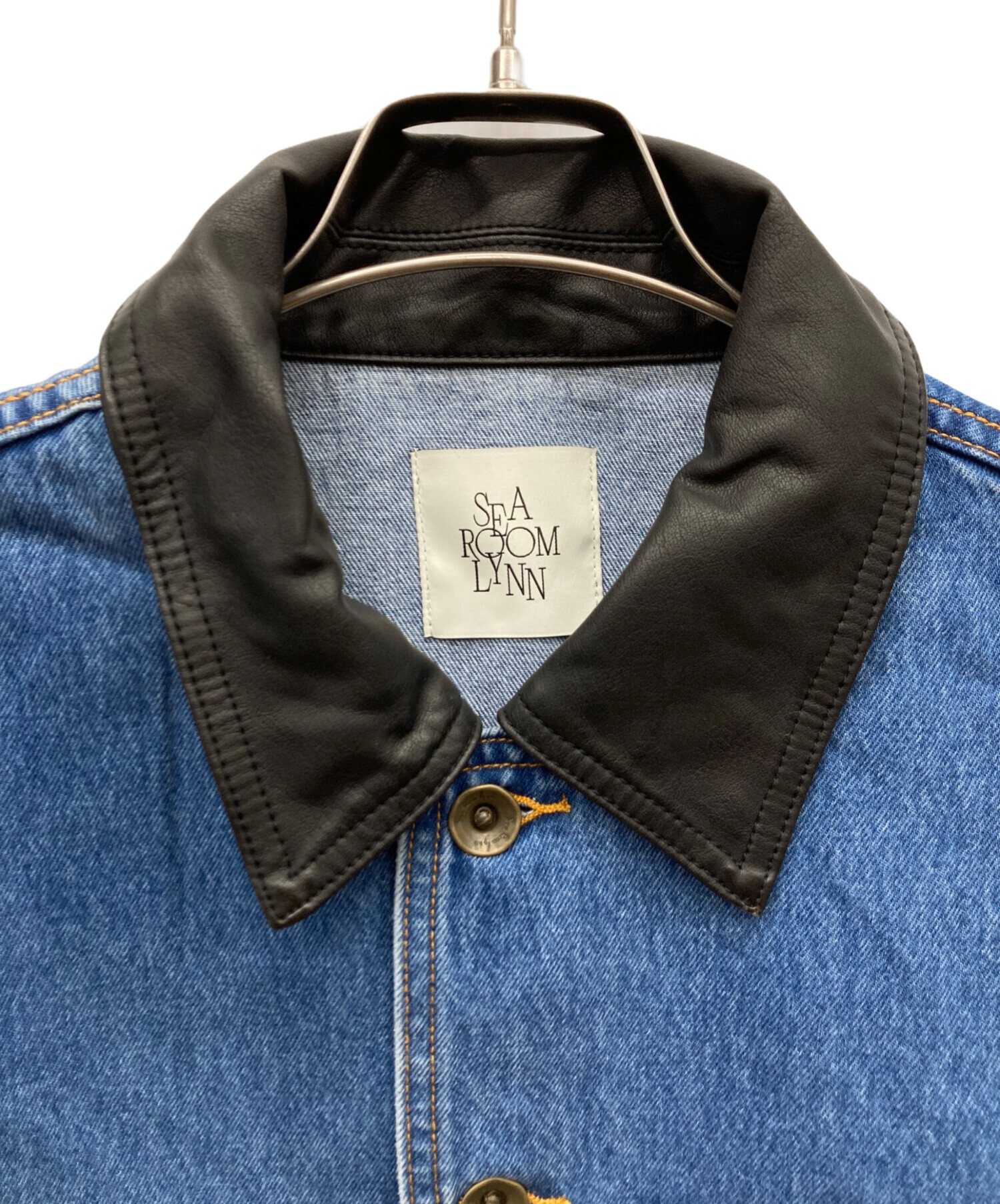 Sea Room lynn ECO Leather collarカバーオール ECO Leather collarカバーオール