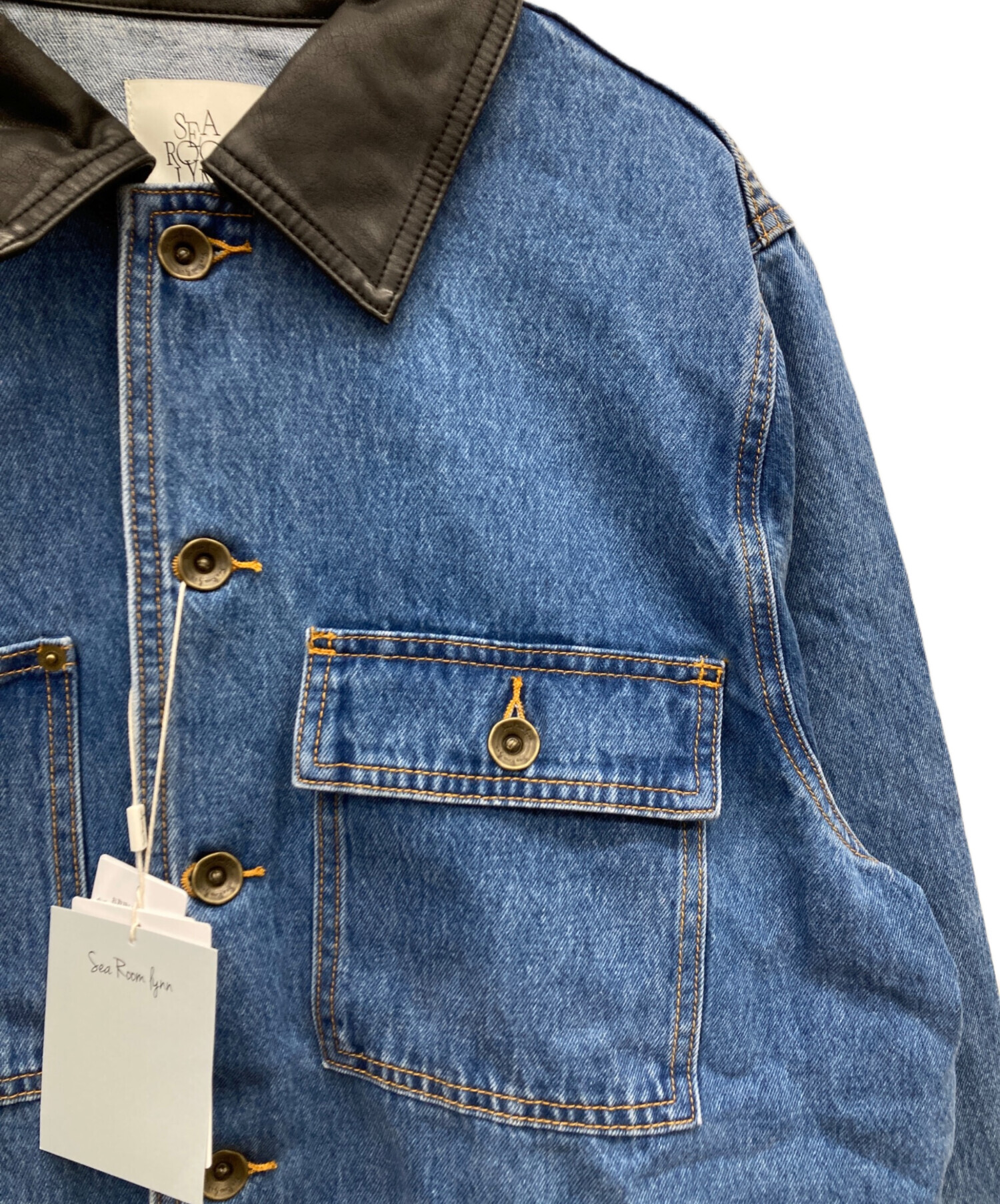 Sea Room lynn ECO Leather collarカバーオール ECO Leather collarカバーオール