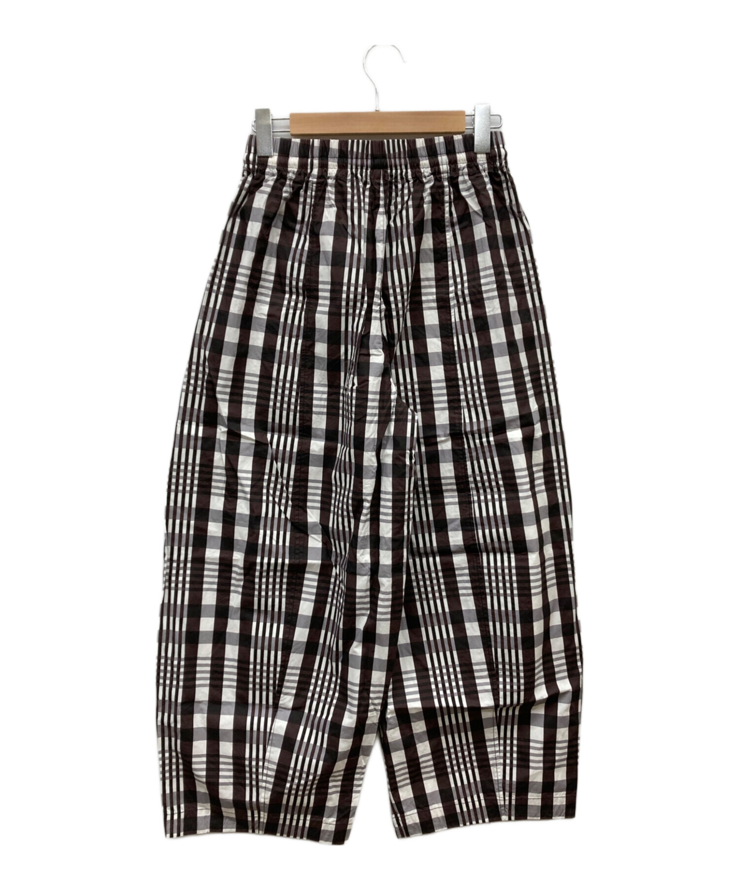 シールームリン バレルレッグボリュームパンツ S チャコール 中古・古着通販】Sea Room lynn (シールームリン) バレルレッグ