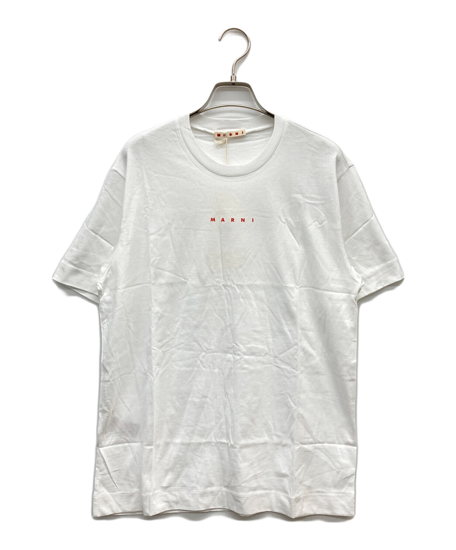 中古・古着通販】MARNI (マルニ) ロゴプリントTシャツ ホワイト サイズ