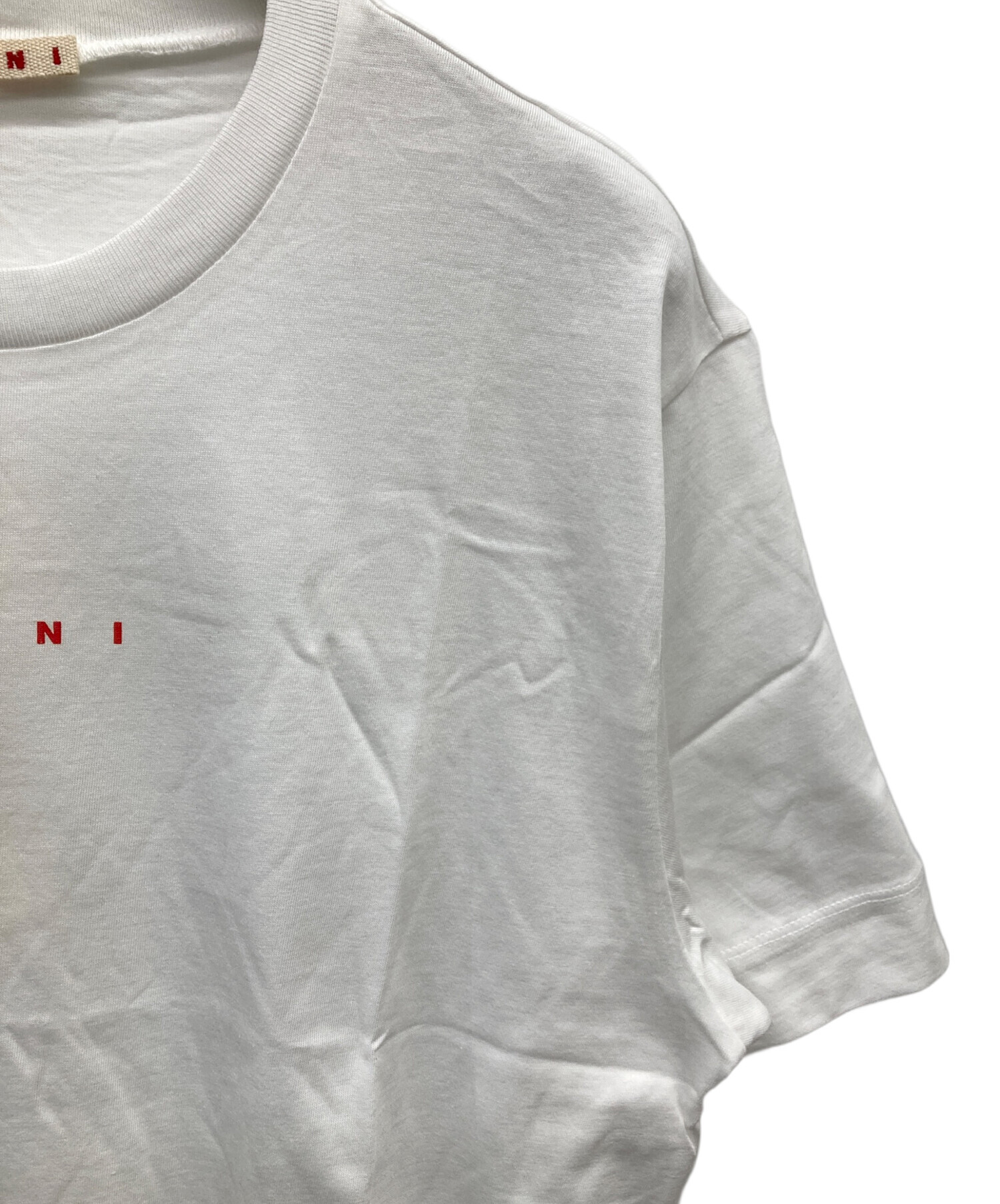 中古・古着通販】MARNI (マルニ) ロゴプリントTシャツ ホワイト サイズ