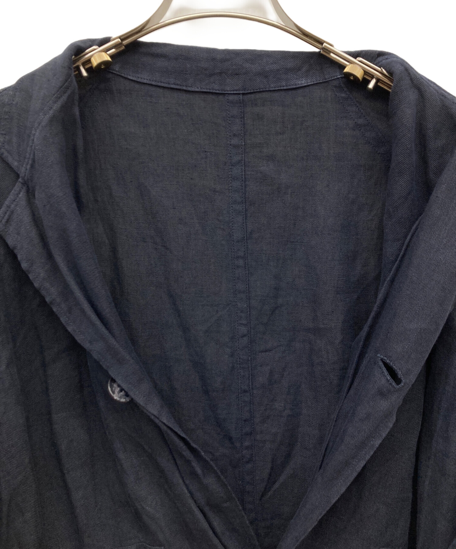 良雰囲気Style Craft Wardrobe リネンキャンバスコート 墨黒 中古・古着通販】STYLE CRAFT WARDROBE (スタイルクラフト ワード