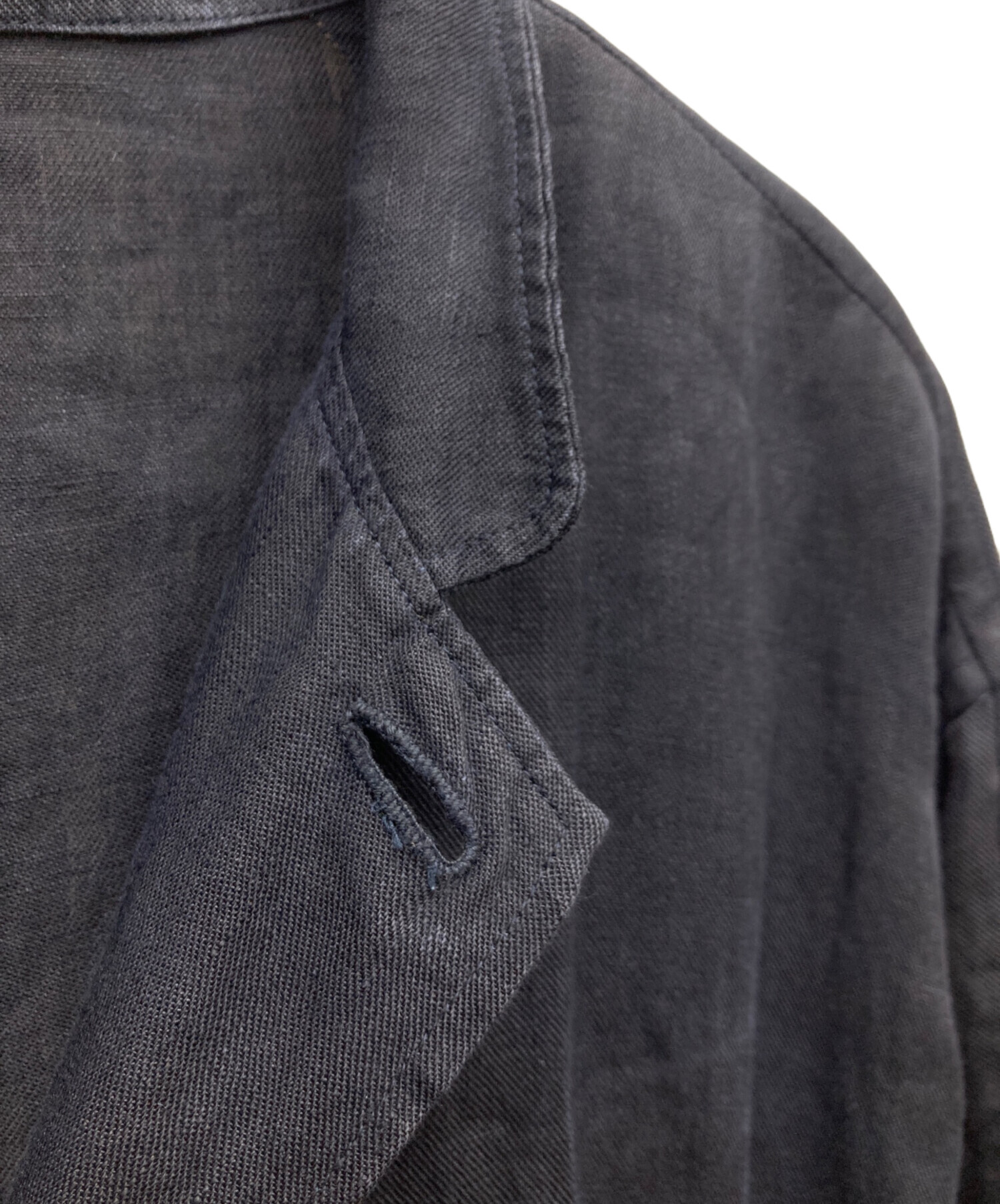 良雰囲気Style Craft Wardrobe リネンキャンバスコート 墨黒 中古・古着通販】STYLE CRAFT WARDROBE (スタイルクラフト ワード