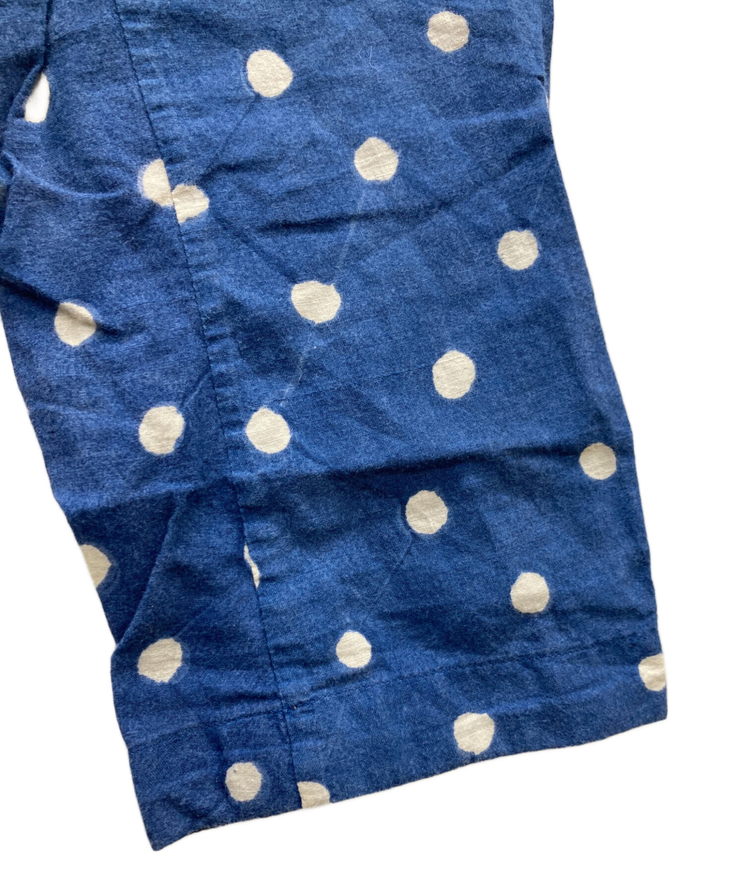 45R ネイビー ドット柄 長袖シャツ インディゴ フォーティーファイブ