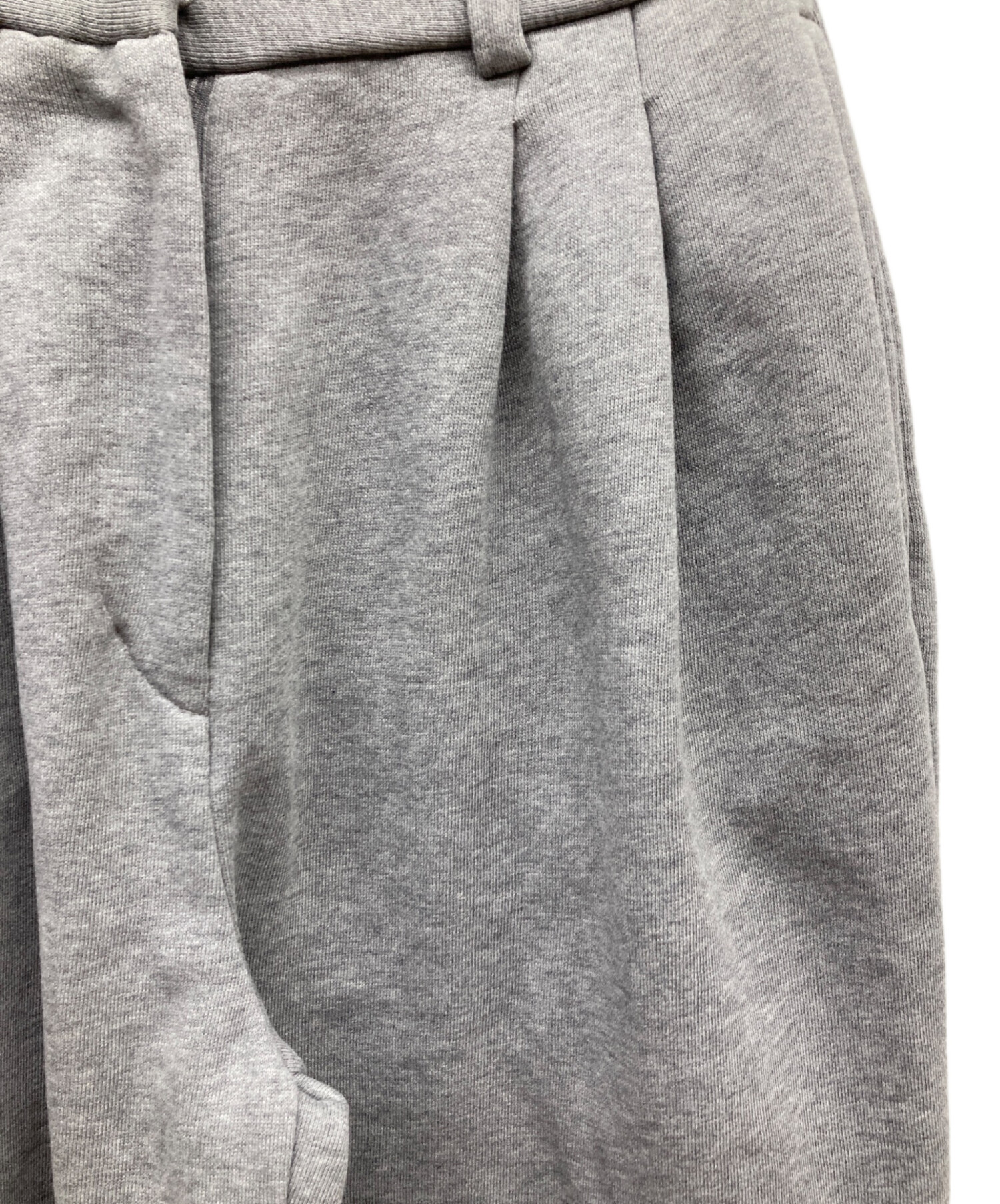 中古・古着通販】CLANE (クラネ) TWO TUCK SWEAT PANTS グレー