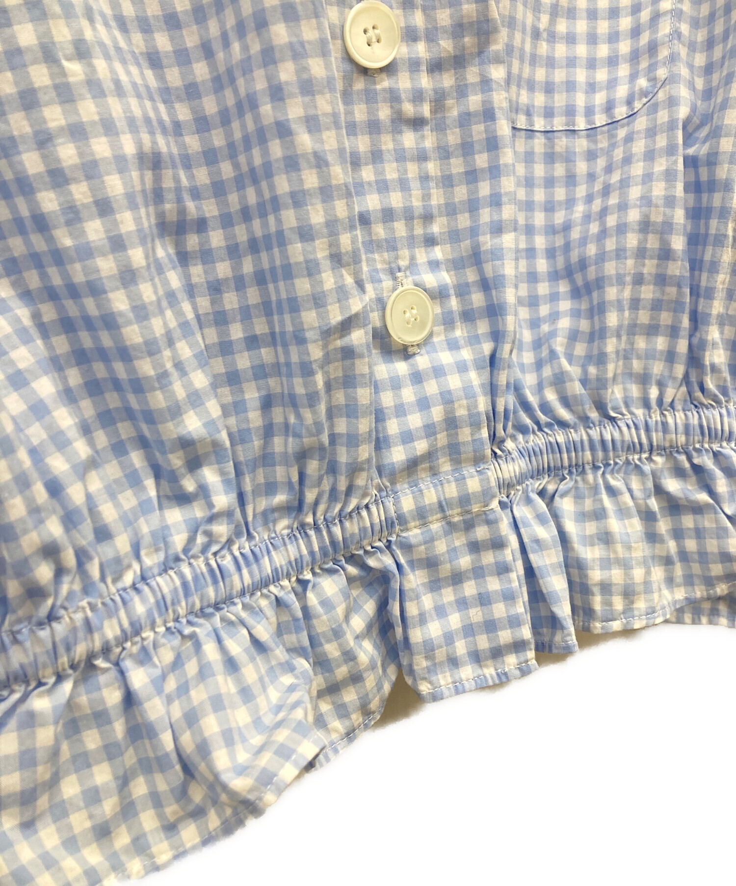 中古・古着通販】MIU MIU (ミュウミュウ) フリルカラーギンガム