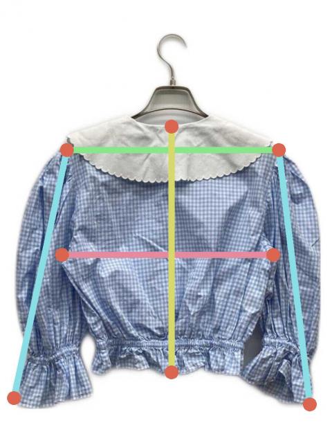 mimu 様ご確認用 中古・古着通販】MIU MIU (ミュウミュウ) フリルカラーギンガム