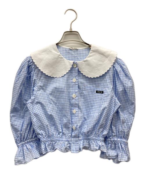 中古・古着通販】MIU MIU (ミュウミュウ) フリルカラーギンガム