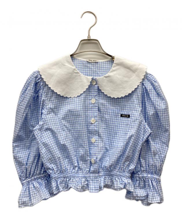 中古・古着通販】MIU MIU (ミュウミュウ) フリルカラーギンガム