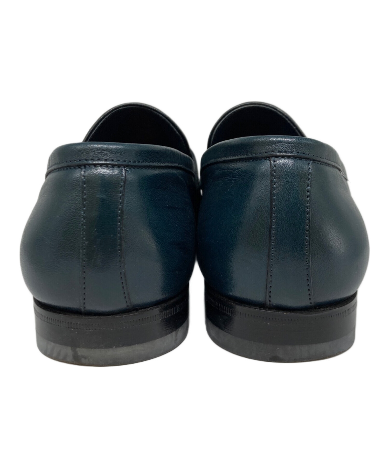 中古・古着通販】Santoni (サントーニ) レザーローファー ネイビー