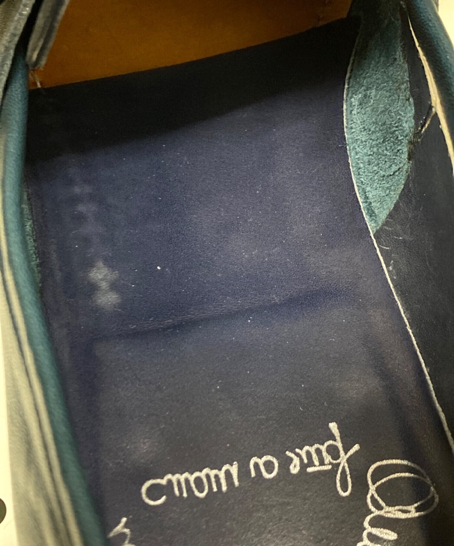 中古・古着通販】Santoni (サントーニ) レザーローファー ネイビー