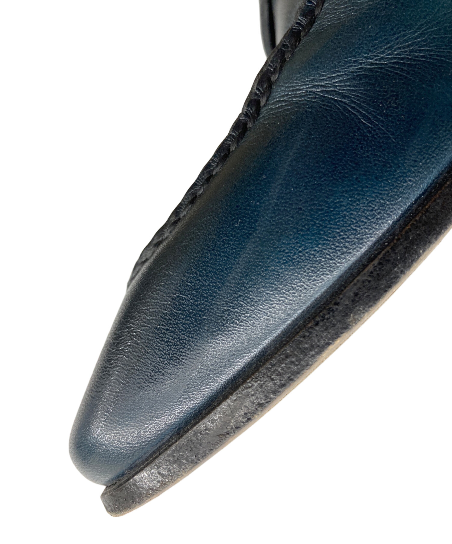 中古・古着通販】Santoni (サントーニ) レザーローファー ネイビー