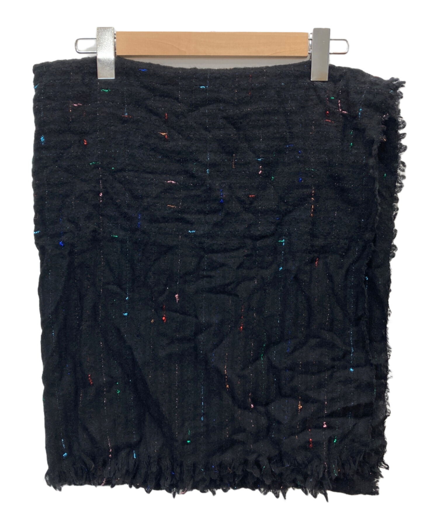 FALIERO SARTI 　ファリエロサルティ　ストール　タグ付き　黒 中古・古着通販】Faliero Sarti (ファリエロサルティ) ラメチェック