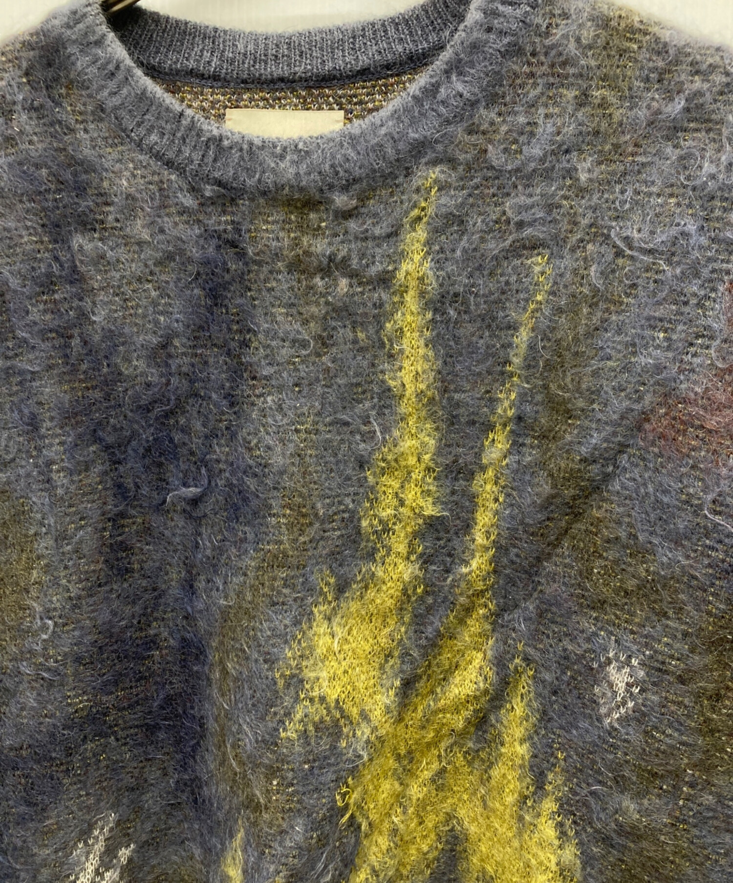 中古・古着通販】YOKE (ヨーク) STILL JACQUARD CREWNECK パープル