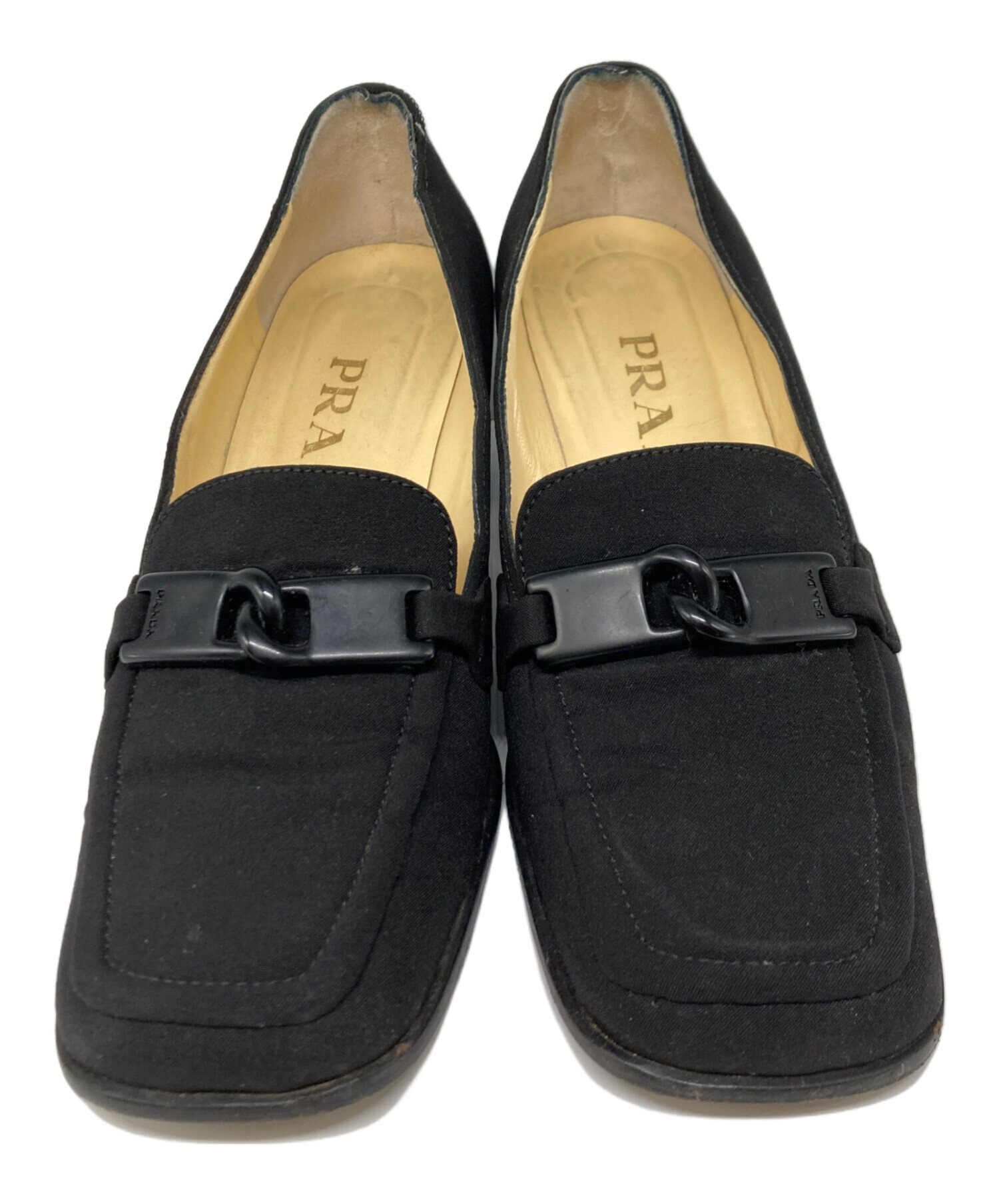 中古・古着通販】PRADA (プラダ) ヒールパンプス ブラック サイズ:36 1