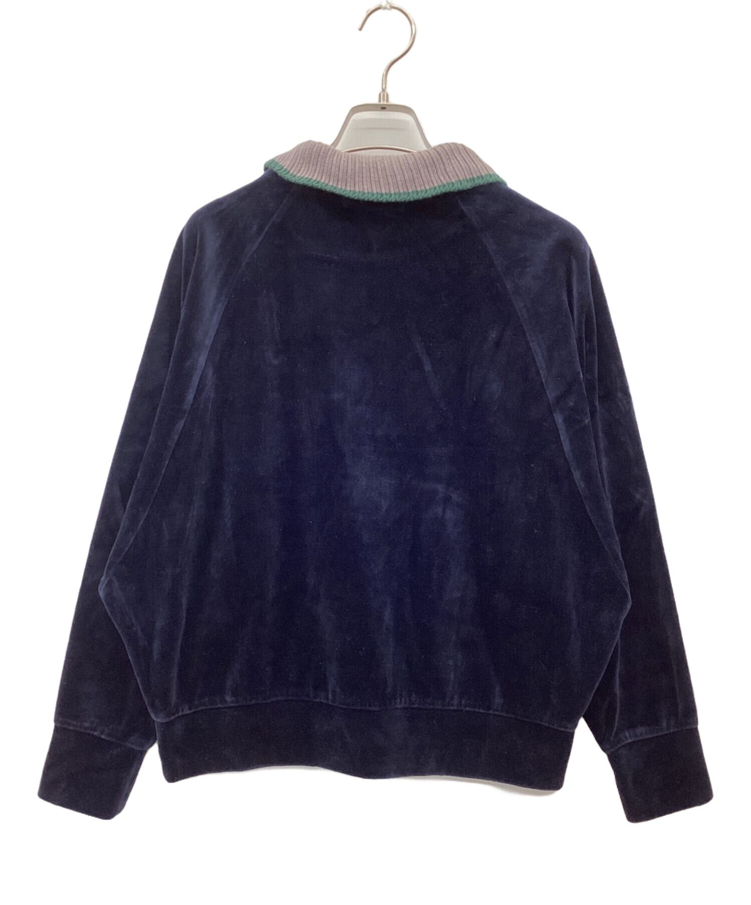 中古・古着通販】FRED PERRY (フレッドペリー) VELOUR TOP ネイビー